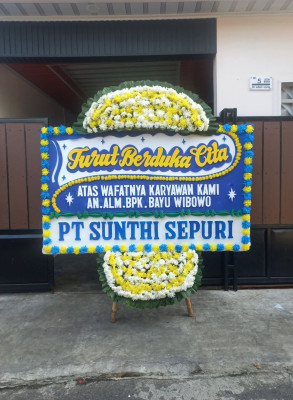 Papan Bunga Duka di Bujak